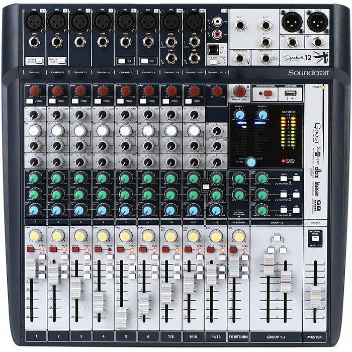 【美品】Soundcraft Signature 12 スタンダードモデル soundcraft-signature-12-mixer-